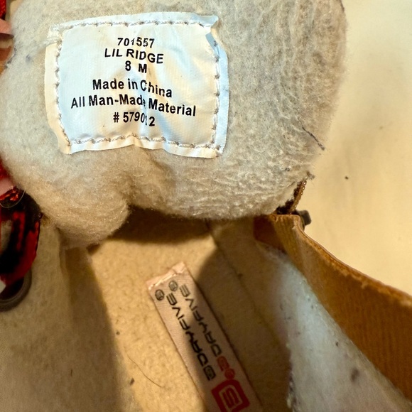 DayFive Tan Kids Boots with Red Laces - Picture 6 of 6